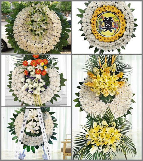 安徽安庆市潜山县黄铺镇云峰村花圈速递